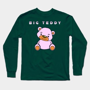 Big Teddy Pink Long Sleeve T-Shirt